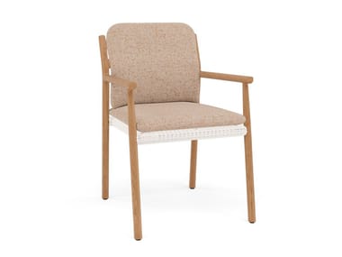 Sedia da giardino in teak con braccioli MUYU MANUTTI