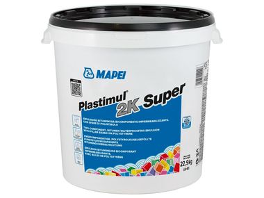 Bitumen- und butylhaltiges Klebemittel PLASTIMUL 2K SUPER MAPEI