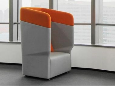 Sillón de tela para oficina con respaldo alto WINGS MATSU