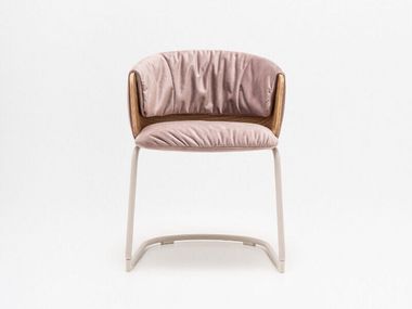 Freischwinger mit gepolsterter Sitzfläche COLLAR MDD