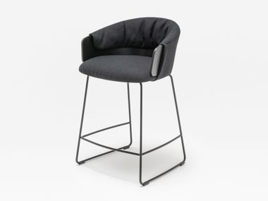 Sled base high fabric stool COLLAR MDD