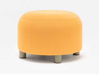 Round fabric pouf DOTS MDD