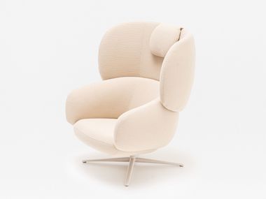 Poltrona reclinabile in tessuto con poggiatesta GRAND GRACE MDD