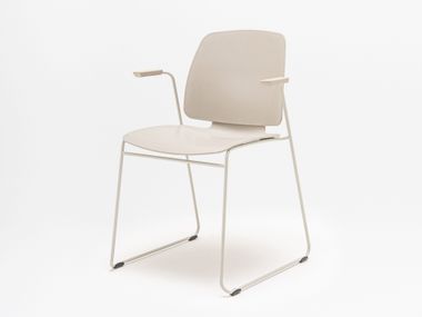 Stackable training chair with armrests LENA MDD