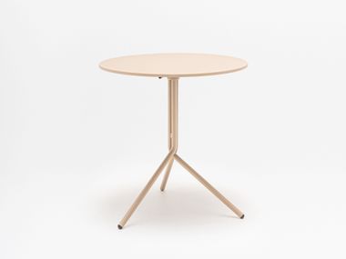 Folding powder coated steel coffee table LUNA MDD