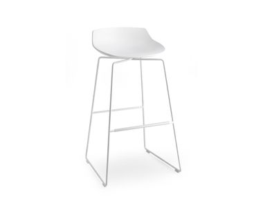 FLOW STOOL Sled base stool By MDF Italia | design Jean-Marie Massaud