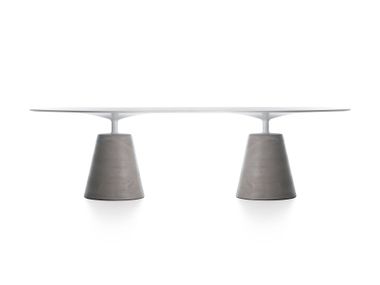 Oval table ROCK TABLE mdf italia