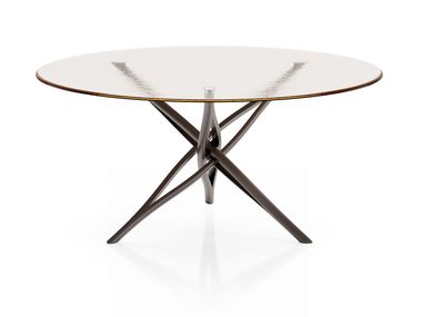Round table with aluminium base SK TABLE mdf italia