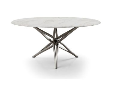 Round table with marble top SK TABLE mdf italia
