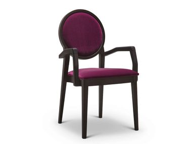 Stackable medallion chair with armrests MEDAILLON 187 Origins 1971