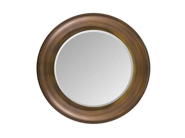 Specchio rotondo in legno con cornice MELTING LIGHT Turri