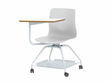 Plastic training chair with storage space with writing tablet MERAKI Ersa