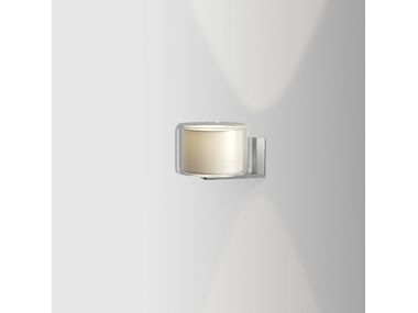 MERCER LED blown glass and fabric wall lamp By Marset | design Joan Gaspar