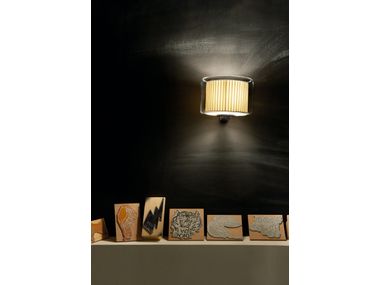 MERCER LED blown glass and fabric wall lamp By Marset | design Joan Gaspar