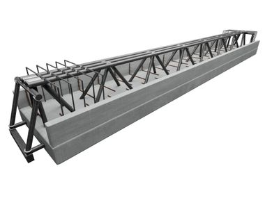 Mixed steel-concrete beam MTR® C BEAMS METAL.RI