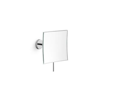 Specchio in ottone cromato MEVEDO | Specchio ingranditore quadrato