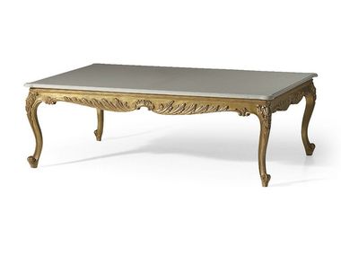 Rectangular marble coffee table MG3155 OAK