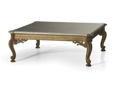 Rectangular marble coffee table MG4017 OAK
