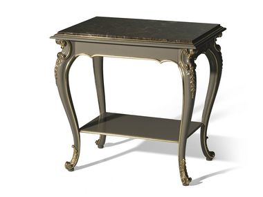 Lacquered rectangular marble coffee table MG4198 OAK