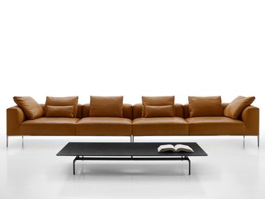 Sectional leather sofa MICHEL EFFE B&B Italia