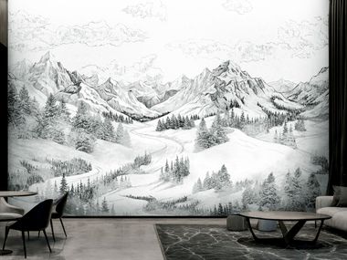 Landscape wallpaper COURCHEVEL MILLE997