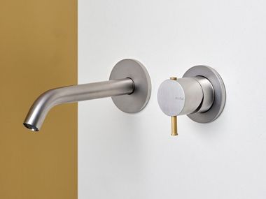 Miscelatore per lavabo a muro in acciaio inox MODO 2081816 MINA