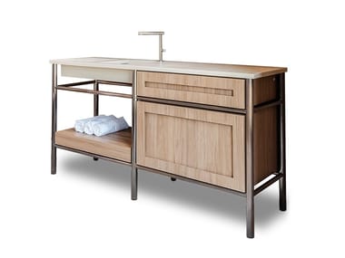 Mobile lavabo da terra con cassetti MINERAL Vallvé