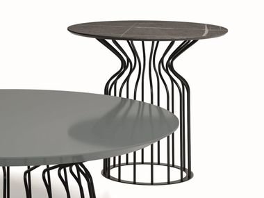 Mesa de centro alta redonda de grés porcelânico MINIBOMBER Dall'Agnese