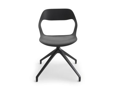 Swivel trestle-based polypropylene chair MIXIS AIR R PB Crassevig