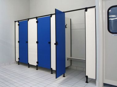 Lot De 4 Raccords De Séparation Pour Toilettes Publiques - Acier Inoxydable, Support Cloison