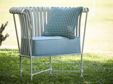 Poltrona da giardino in acciaio inox con braccioli MOLLE | Poltrona da giardino OFFICINACIANI