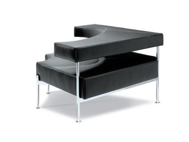 Corner leather armchair MOMO SITIA