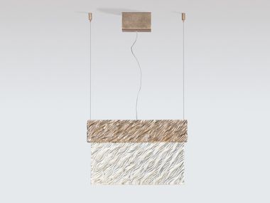 LED handmade bronze pendant lamp MONDRIAN COASTLINE LARGE | Pendant lamp Serip