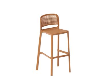 High polypropylene stool with back JEDDA MONTEFORTE
