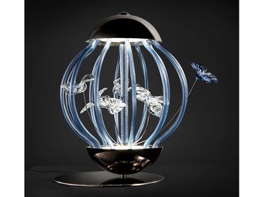 LED glass table lamp CAGE MULTIFORME