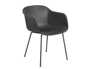 Silla de plástico reciclado con brazos FIBER MUUTO