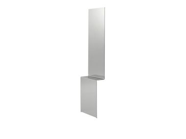 Specchio in acciaio con mensola da parete PLEAT MUUTO