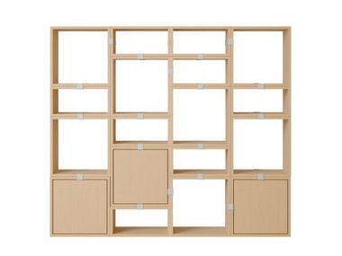 Libreria in legno impiallacciato STACKED MUUTO