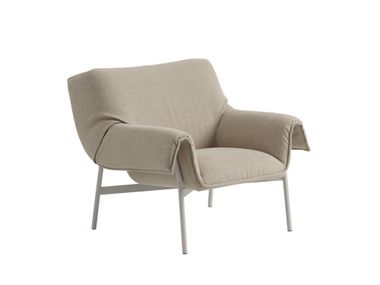 Fabric armchair with armrests WRAP MUUTO