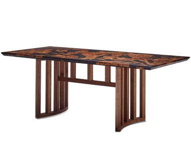 Fixed rectangular wooden table AERIS MW Design