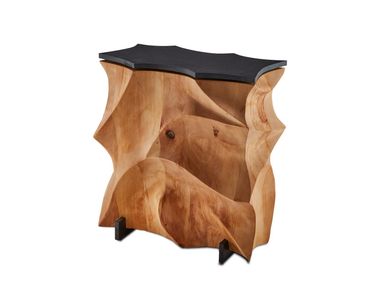 Rectangular solid wood coffee table GAIA MW Design