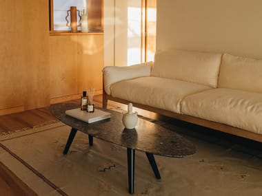 Maami Home, ELLIPSE CEPPO DI GRE Tavolino ovale in marmo