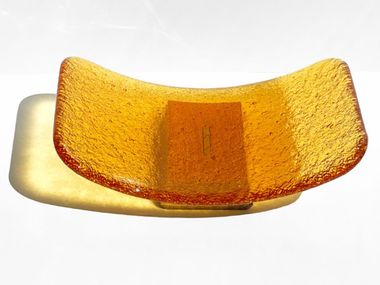 Bandeja rectangular de vidrio de Murano LOUPY Mademoiselle Jo