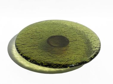 Round Murano glass tray LOUPY Mademoiselle Jo