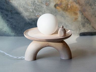 LED ash table lamp POPY Mademoiselle Jo