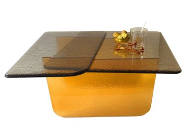 Rectangular Murano glass coffee table STRATY MAPS Mademoiselle Jo