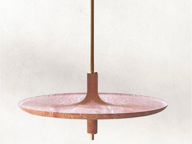 Travertine hanging table TOUPY Mademoiselle Jo