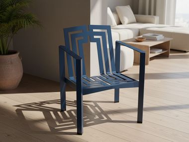 Sillón en acero con brazos ANTONIN Maison Arpelli