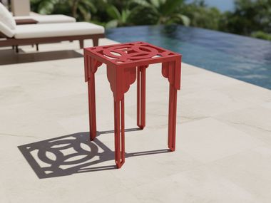 Steel stool CAROLINE Maison Arpelli