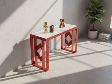 Mesa de centro retangular em aço DOMINIQUE Maison Arpelli